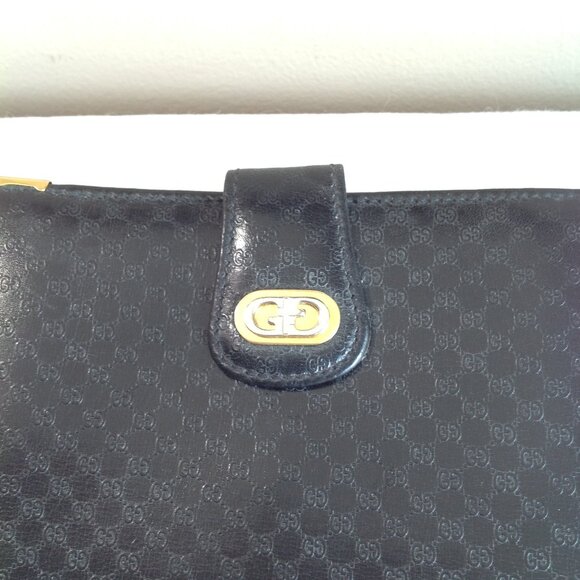 Fabulous Vintage Gucci GG Leather Monogram Clutch Wallet - Picture 4 of 12